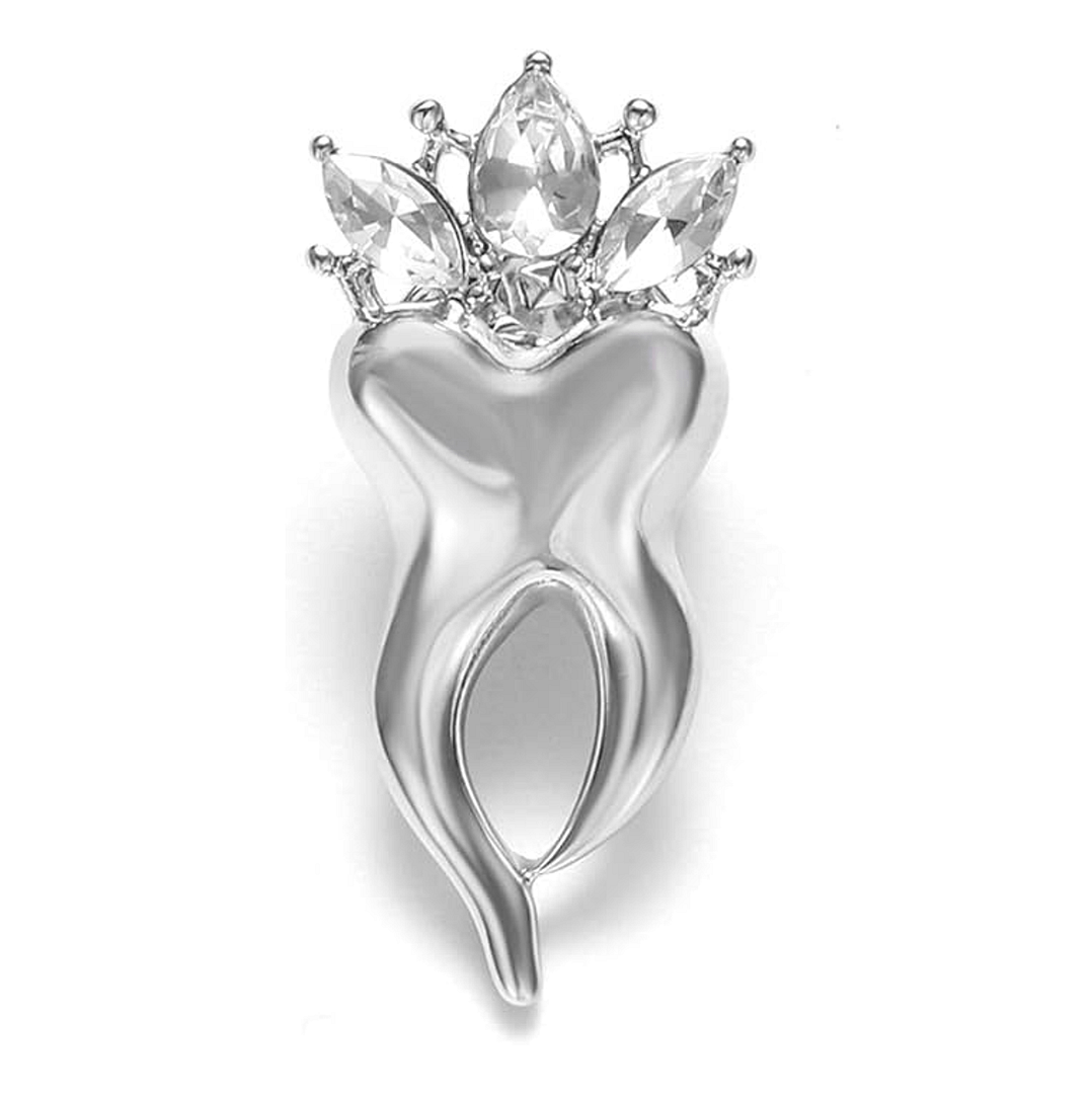 Crowned Tooth Pin – Silver